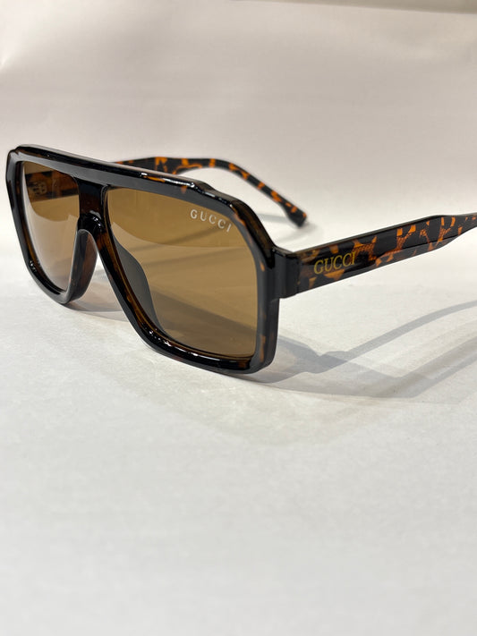 Cug Leopard Brown Frame Brown Shade Unisex Sungless TR280155817-150￼