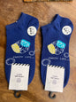 Yplrf Blue Colour Enjoy Life  Print Premium Quality Ankle Socks 991278