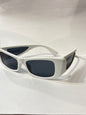 Rev Ver White Frame Black Frame Unisex Sunglass 44815417-140