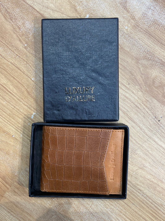 LDA Tan Colour Genuine Leather Men’s Wallet GW-015