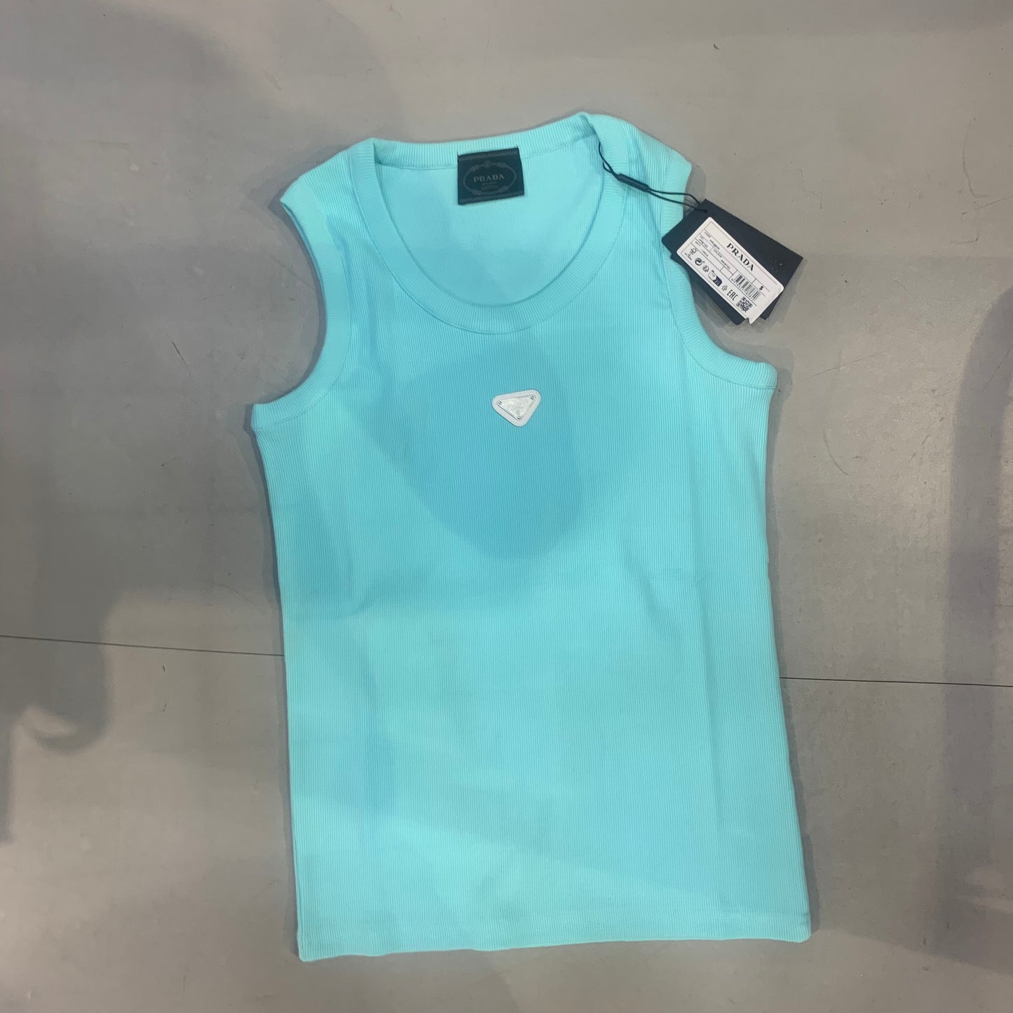 ARP PRA Sky Green Colour Metal Patch Unisex Tank Top 989807