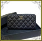 Ahc Black Colour Cc Logo Ladies Clutch 60017147