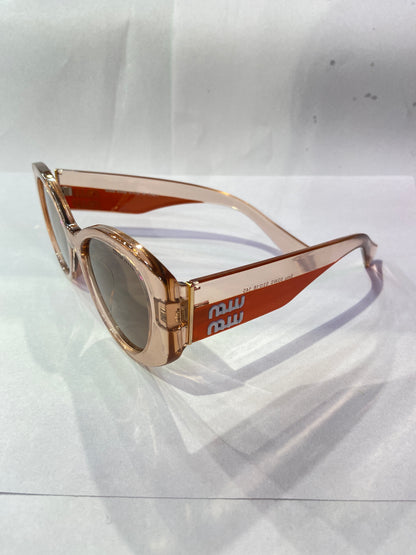 Uim Orange Transparent Frame Black Shade Sunglasses SMU 03WS 53 18 145