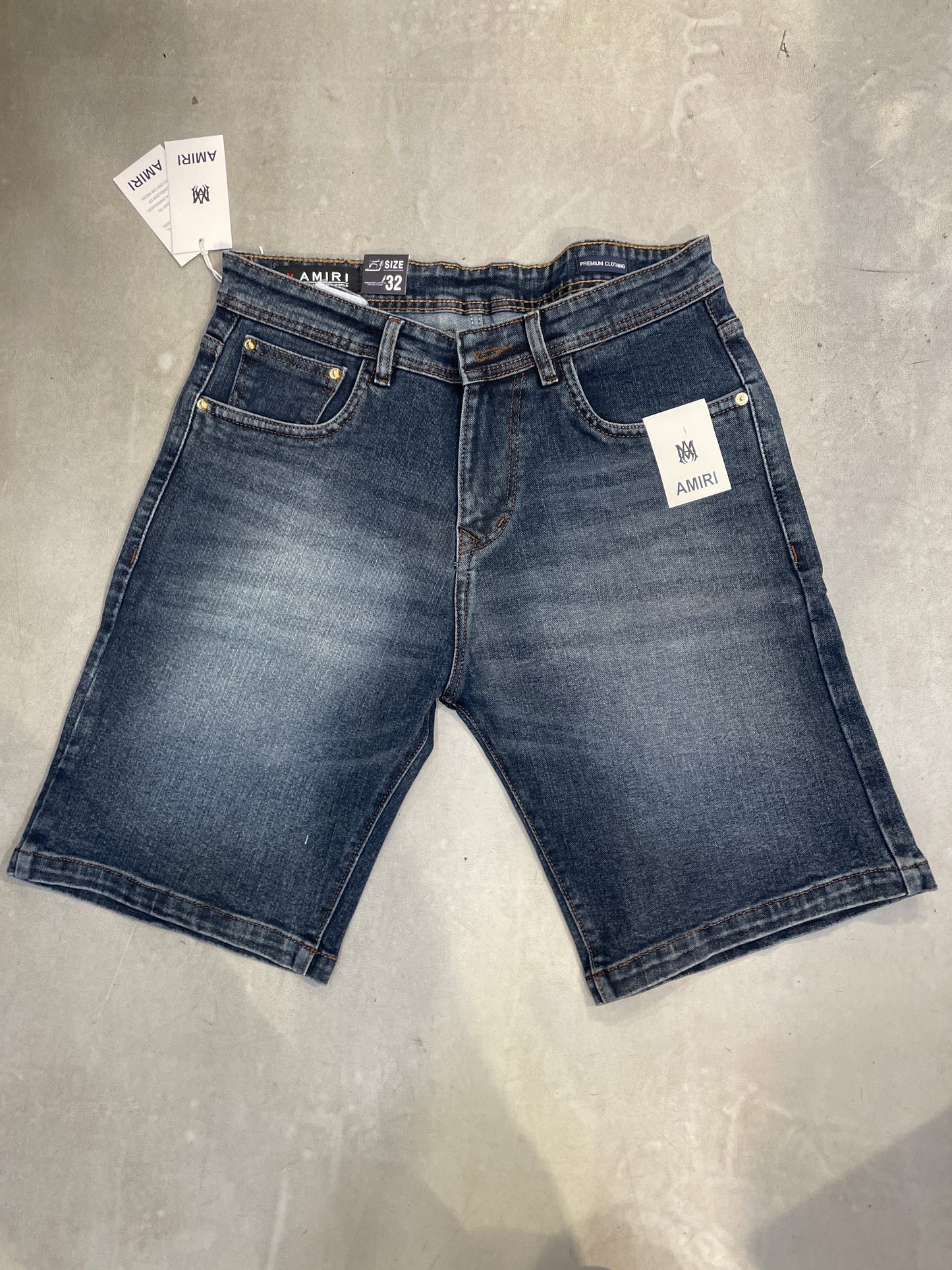 IMA AMI Faded Blue Colour Premium Quality Men’s Denim Shorts 990783