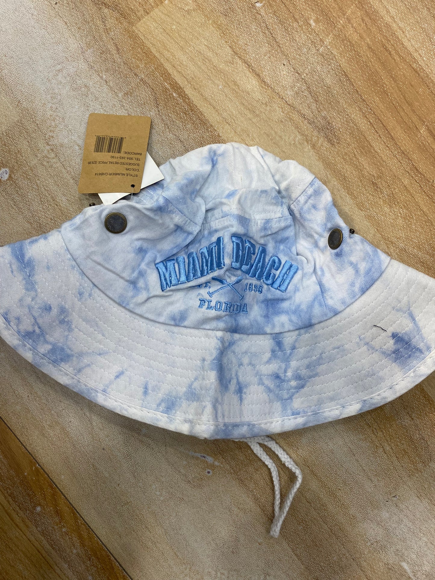 Lucky Multi Colour Denim Style Print Bucket Hat CAP 989017