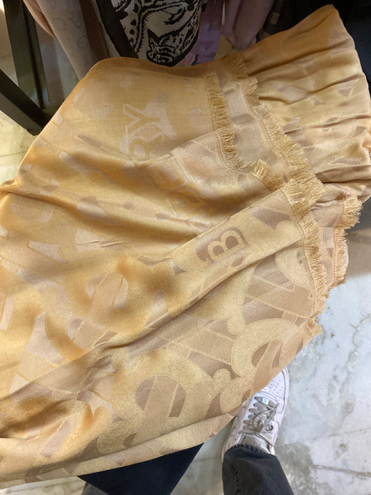 RUB BUR Beige Colour Unisex Stole 9191