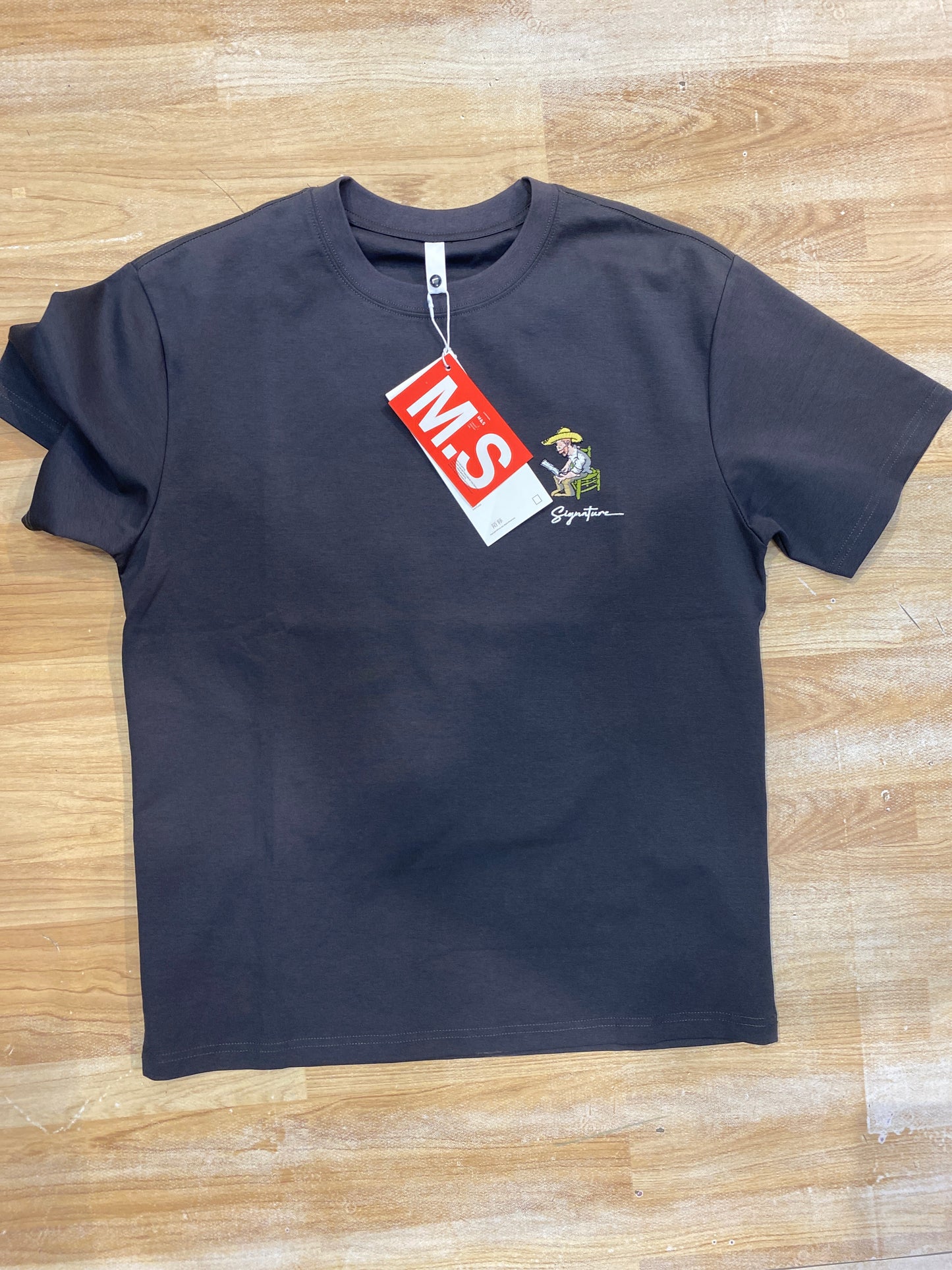 Grey T-shirt Anime Print D001