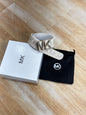 Mic Cim White Strap Golden Buckle Belt 989056