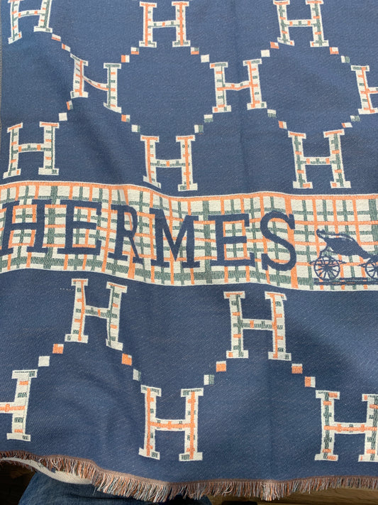 REH Blue Colour Unsex stole 90946