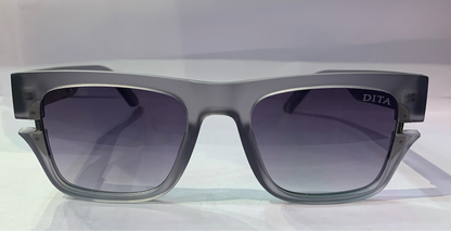 TID Trancy Grey Frame Trancy Black Shade Unisex Sunglasses ZS98245 56 18-145