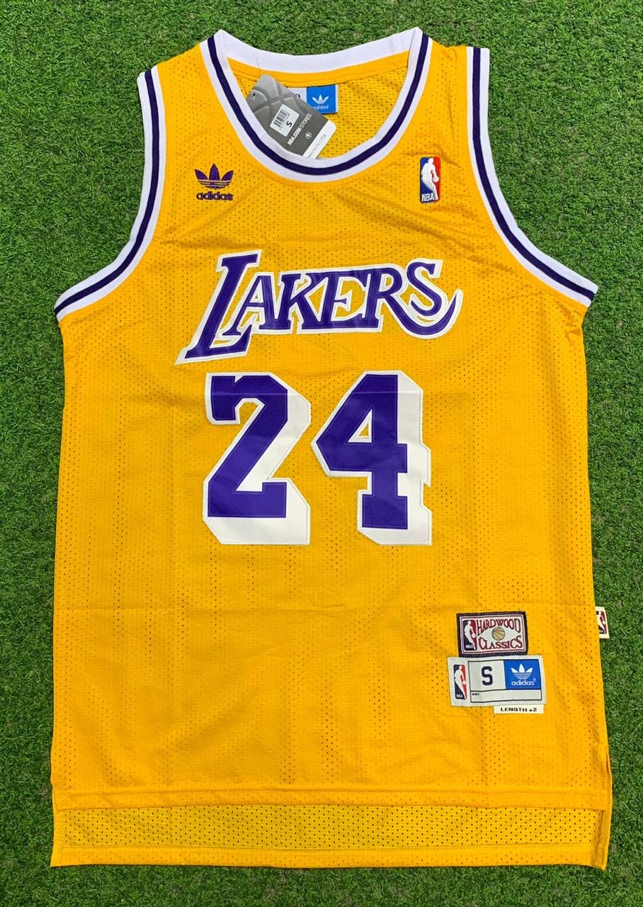 Yellow Colour Lakers 24 Basketball Jersey Imported Quality 28015