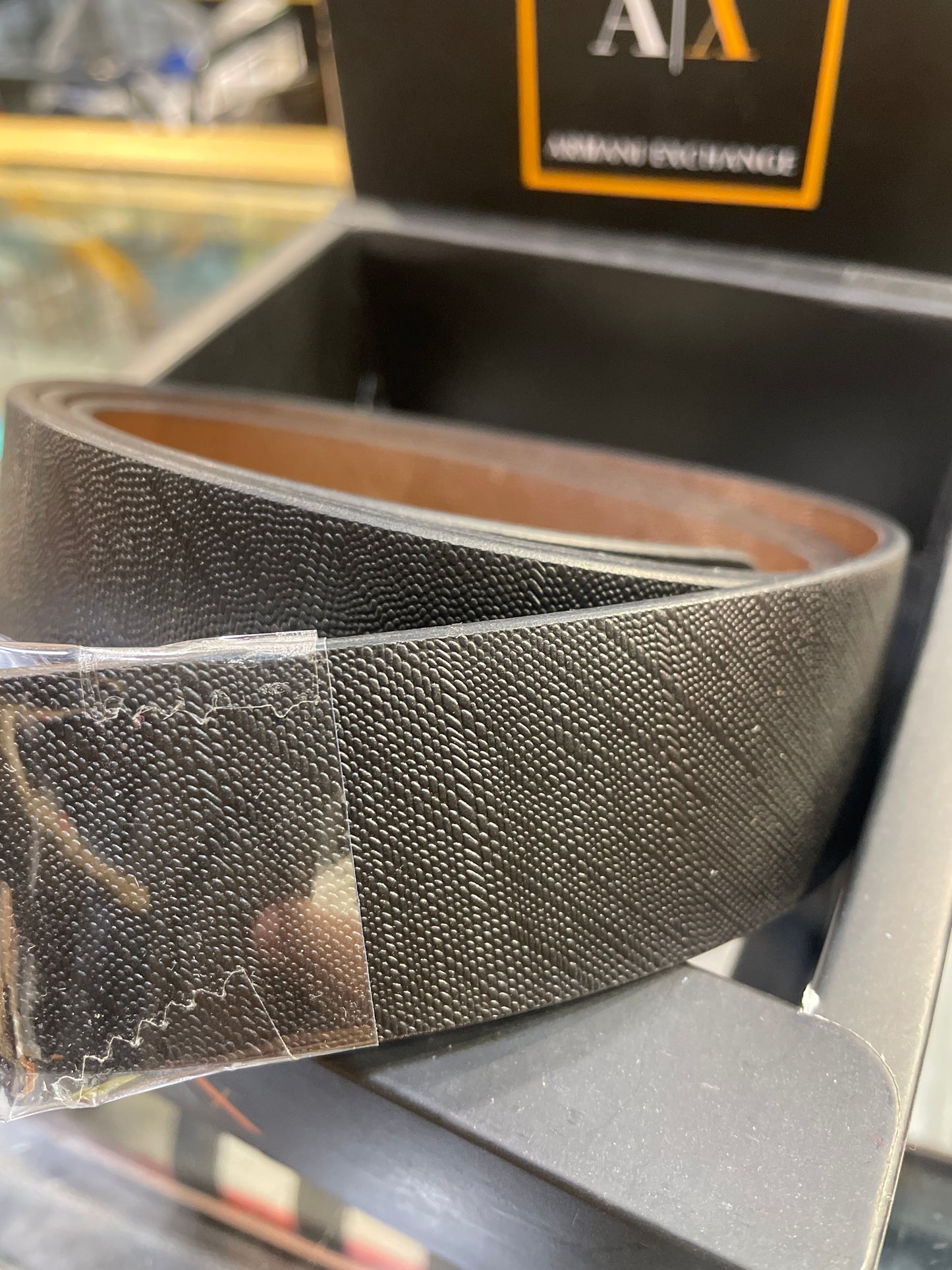 MRA ARM Aix Black Matte Silver Buckle Black Brown Reversible Strap Belt 989900