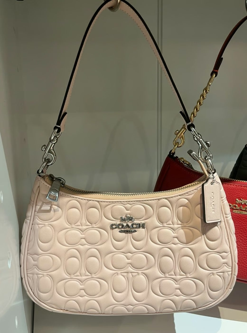 Aoc Beige Colour Cc Print Premium Quality Ladies Side Sling Bag 30041