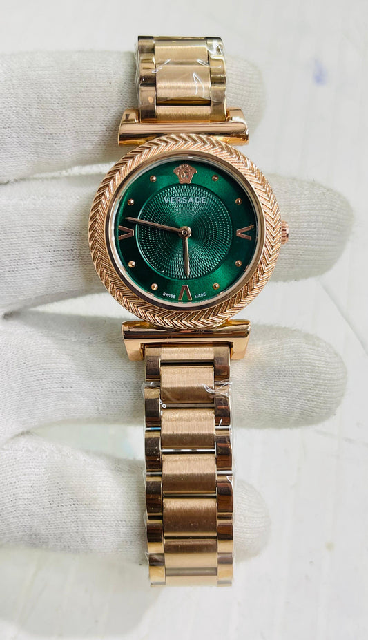 REV VER Copper Chain Green Dial Ladies Watch 989582