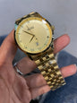 SOB BOS Gold Chain Golden Dial Date Working Men’s Watch 990634