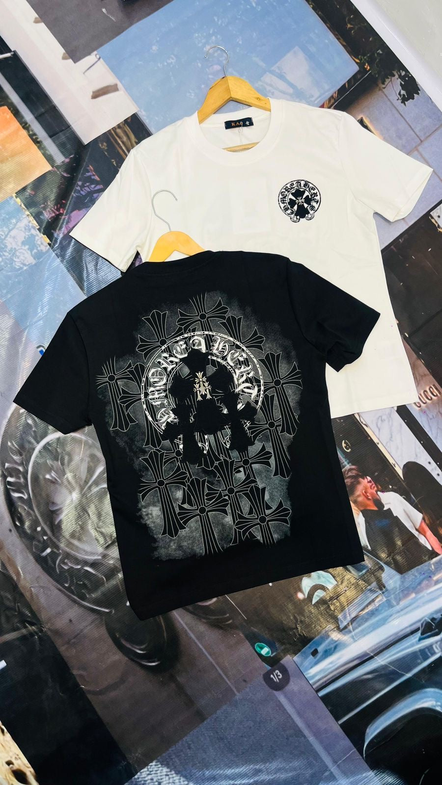 KAI RHC CHR Black Colour With White Embroidery Premium Quality Imported Unisex T-Shirt 53338