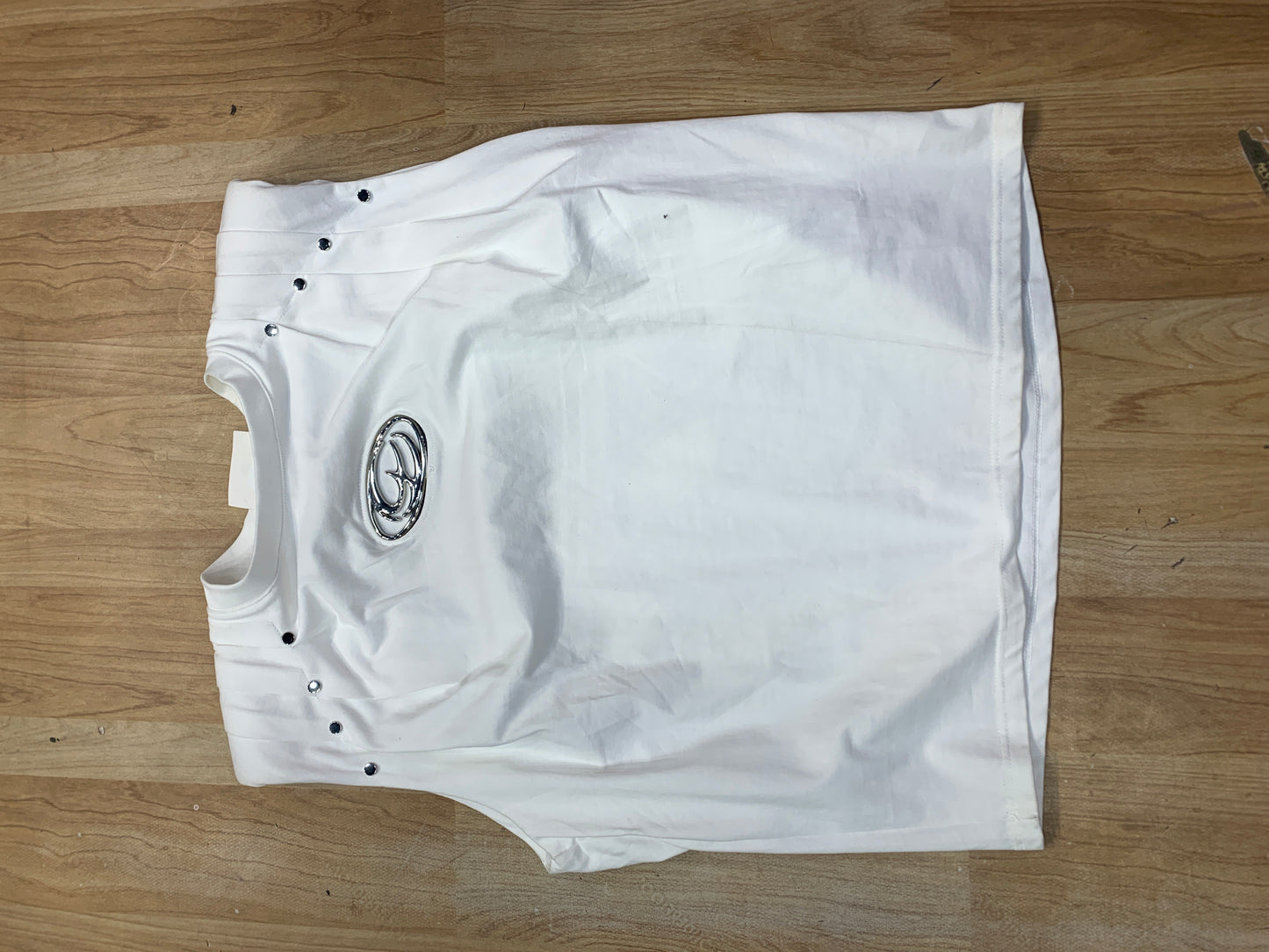 M-87 Studio White Colour Tank Top 2363