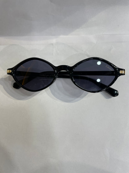 RAC Glossy Black Frame Black Shade Unisex Sunglass 3589 50 23 140