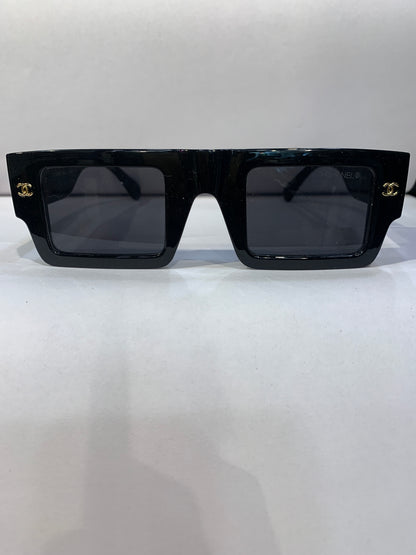 AHC CHA Black Frame Black Shade Unisex Sunglass 5540 47 30 145