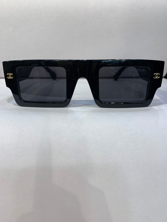 AHC CHA Black Frame Black Shade Unisex Sunglass 5540 47 30 145