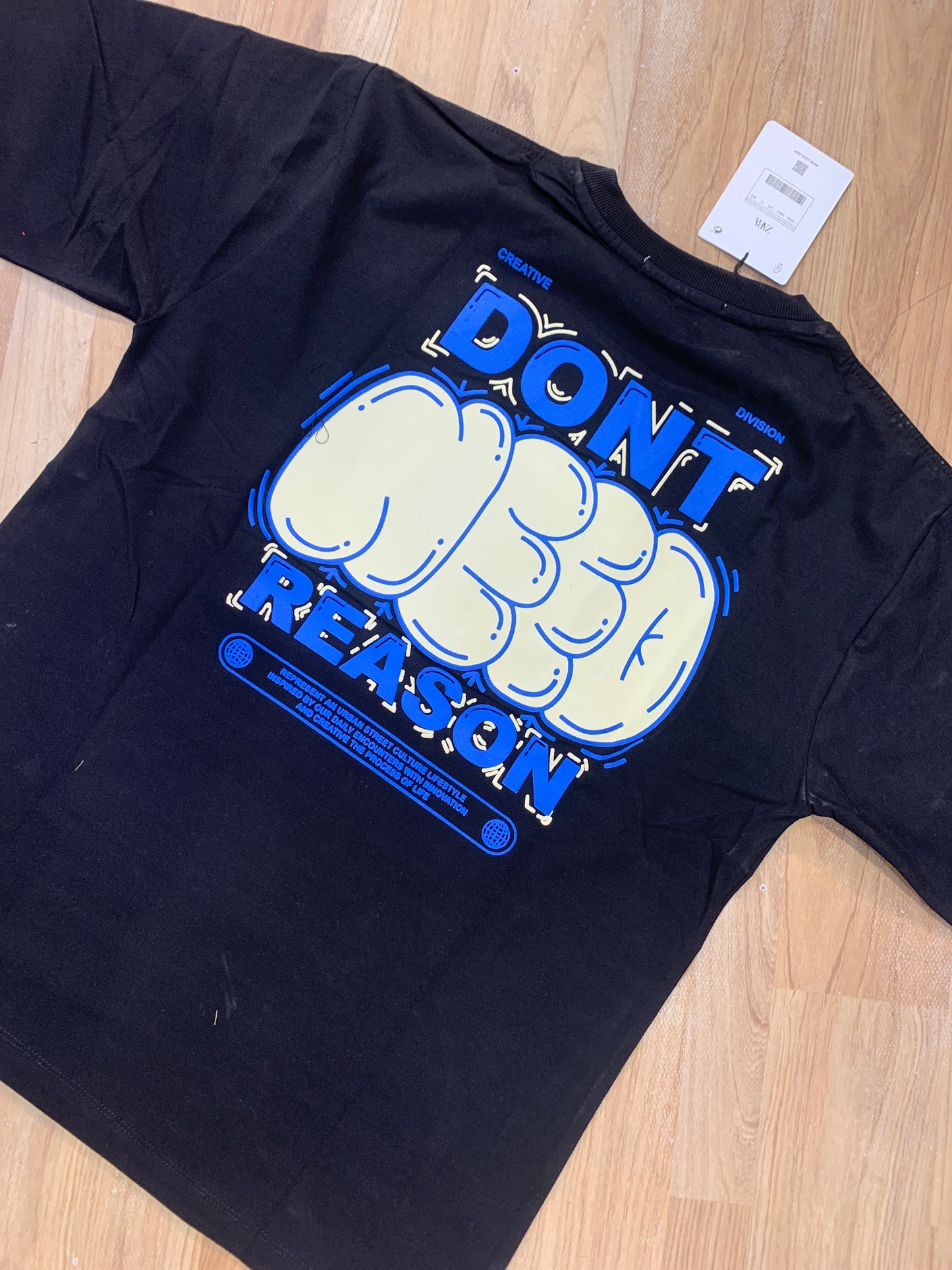Raz cotton imported T shirts black Colour drop shoulder DOnt Reason 988659