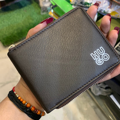 Guh Multi Colour Zipper Leather Men Wallet 30306