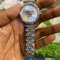REV Sliver Chain White Dail Ladies Watch 401816