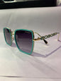 Ahc Gold Green Frame Black Shade Sunglasses Sun288