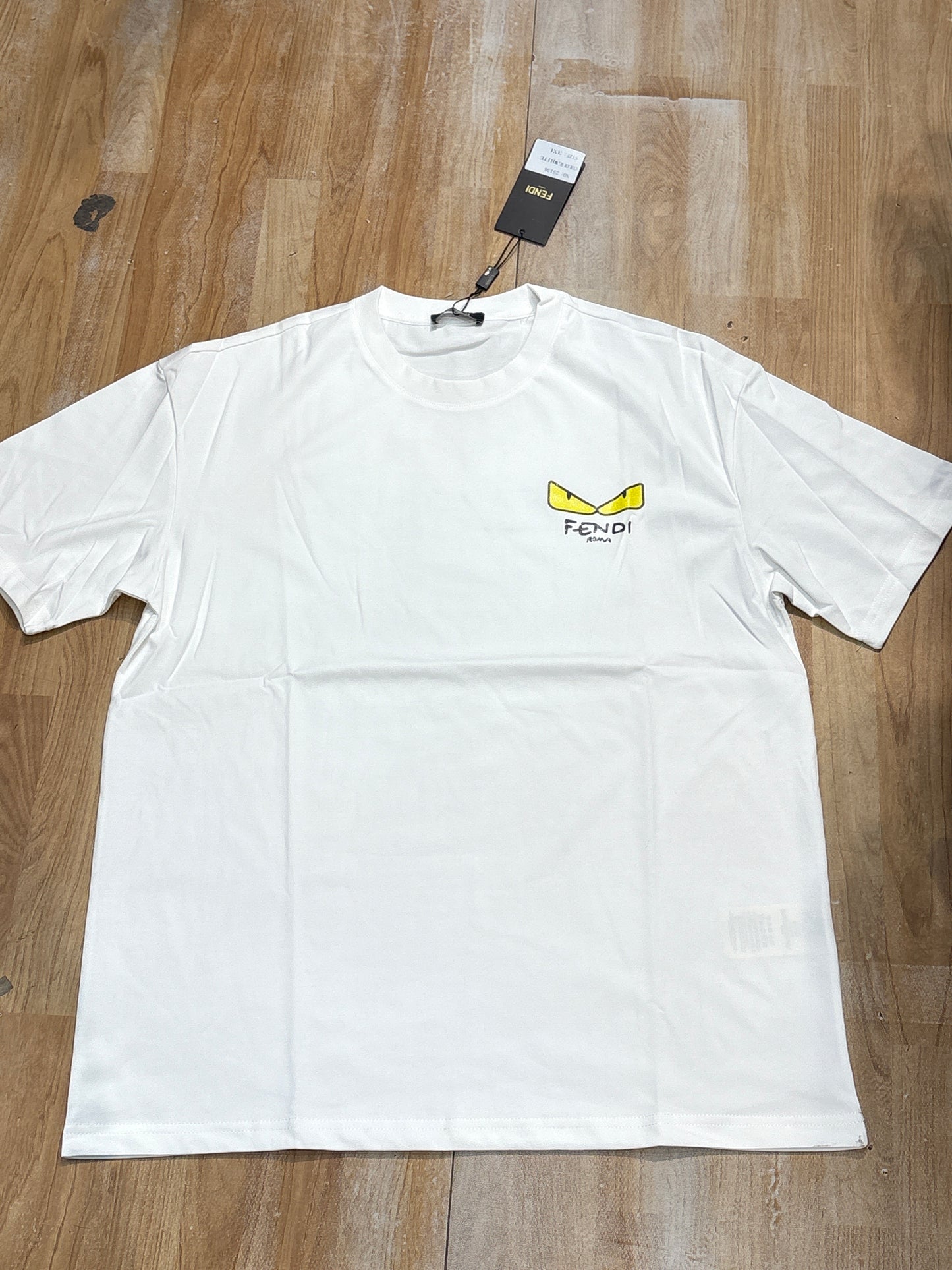 NEF White Tshirt Regular Fit Stone Back Print 25136