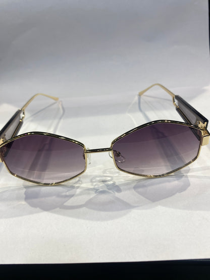 UIM Golden Frame purple Shade Sunglasses Sun 003