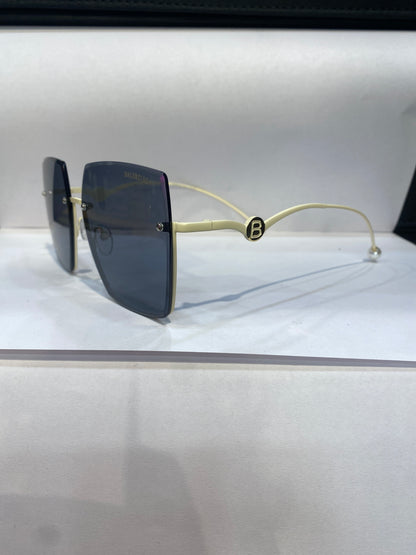 LAB BAL Frameless Black Shade White Stick Unisex Sunglass SUN201