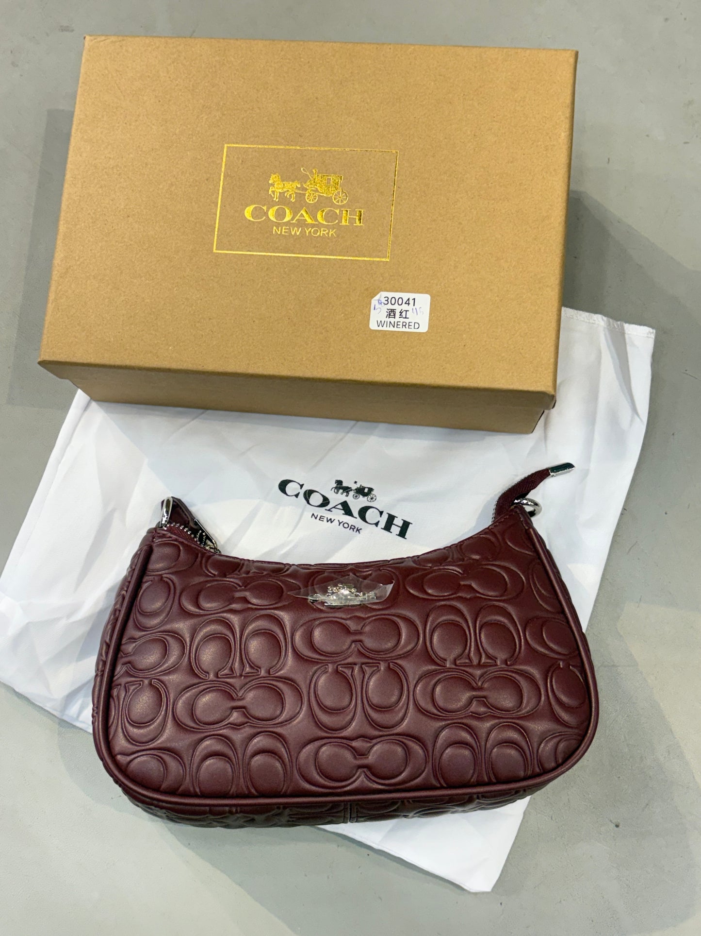 Aoc Wine Red Colour Cc Print Premium Quality Ladies Side Sling Bag 30041