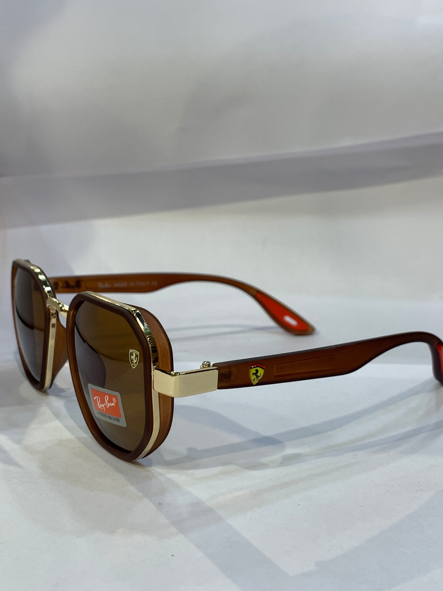 YAR Golden Brown Frame Brown Shade Unisex Sunglass RB3674 54 18 140