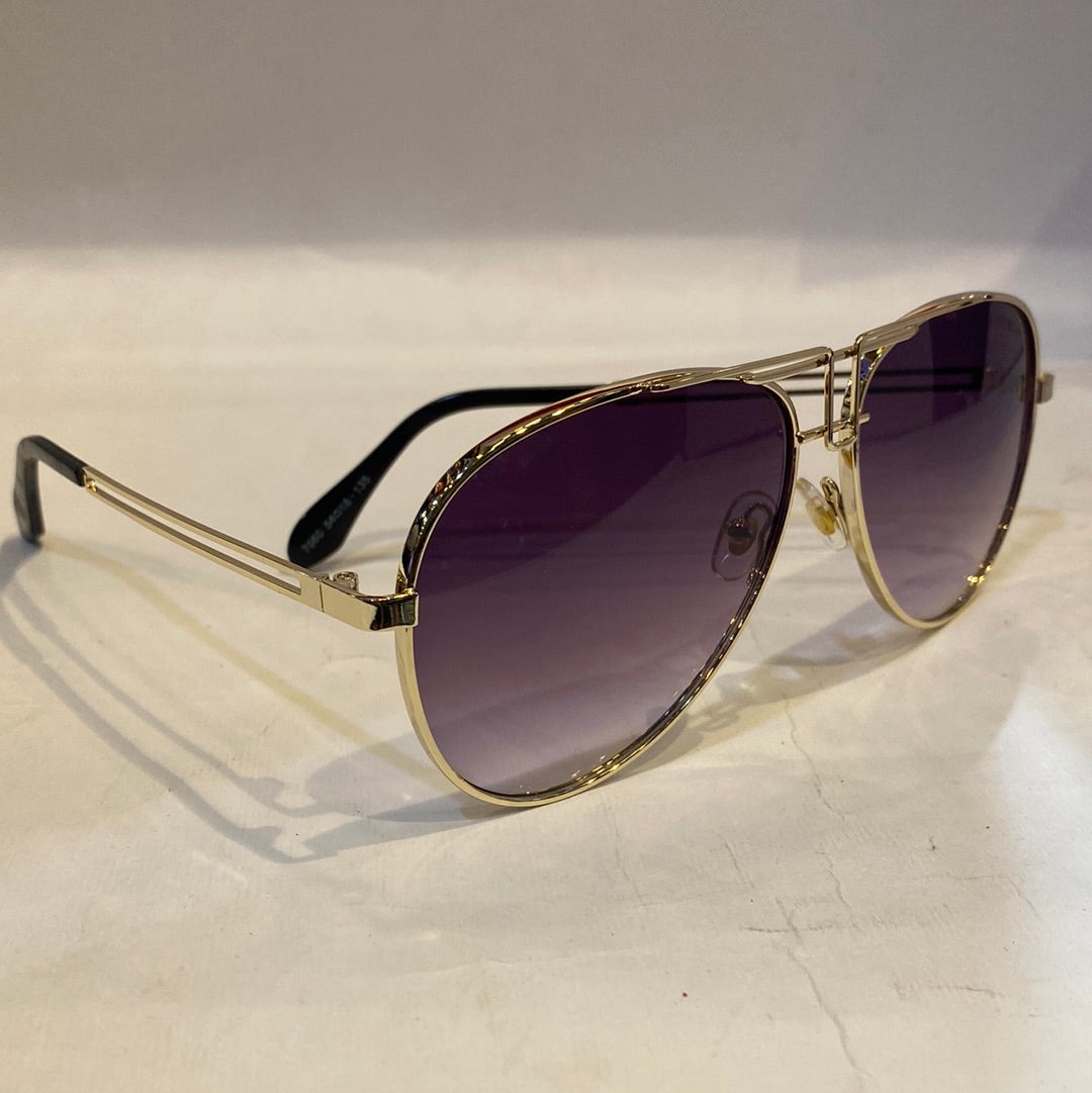 VIG Golden Frame Purple Shade sunglass 7060 54 18-135