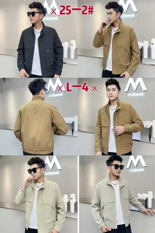 COLLEC Creamish Grey Colour Premium Quality Oversized Men’s Jacket X25-2