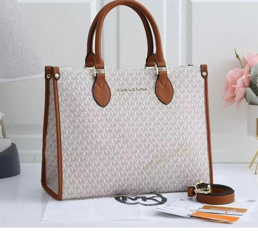 CIM White Tan Colour Bag  901559