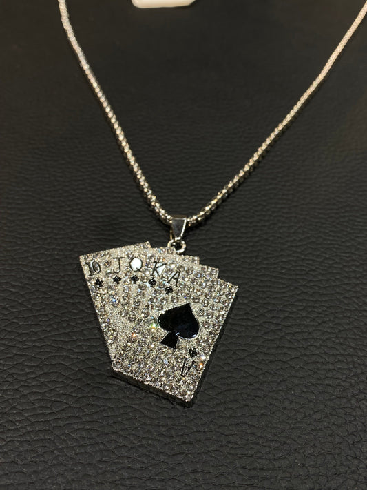 Silver Diamond Pendant 987325