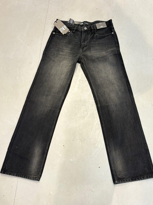 RAZ ZAR Dark Grey With Brown Shade Comfort Regular Fit Men’s Jeans 2436