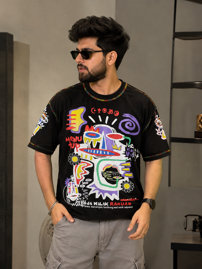 Urban Graffiti Oversized Tee