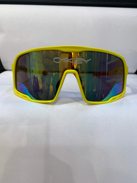 Eko Yellow Red Frame Multi Mercury Shade Unisex Sports Sunglasses 00-9321