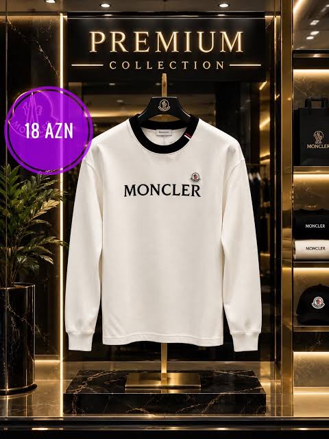 ORIGINAL DESIGN White Colour MONCLER Print Premium Quality SweatShirt Y269-A