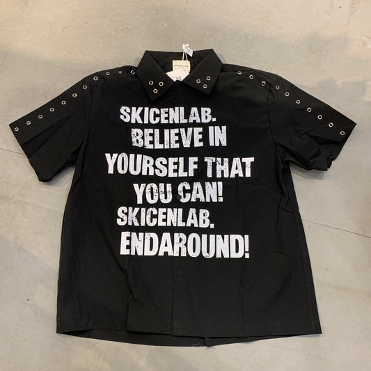 SAVAGE BASE Black Colour SKICENLAB.BELIEEVE IN Imported Unisex Shirt YR9325