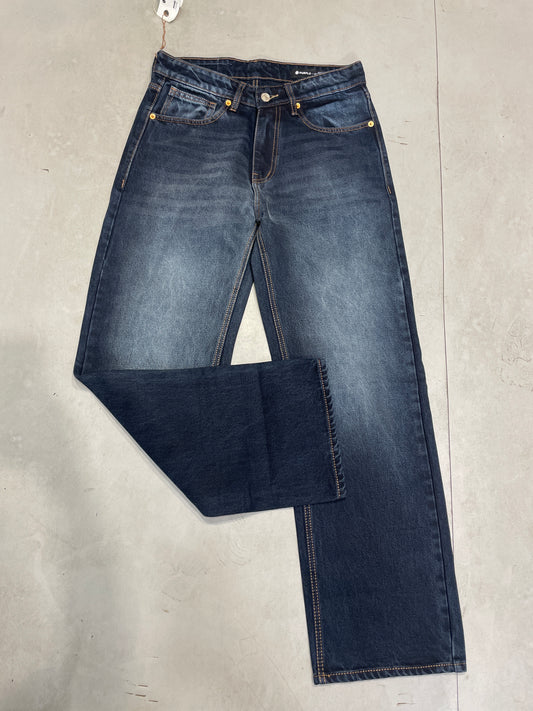 Purple Brand dark Blue Colour Premium Quailty Baggy Fit Imported Jeans 3012-A