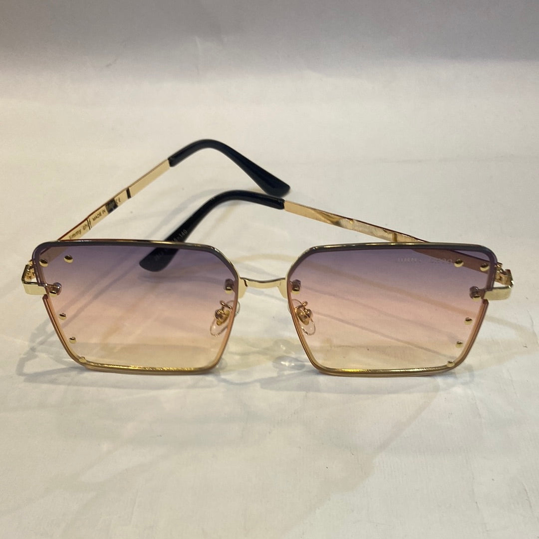 MIJ Golden Frame purple Pink Shade Sunglasses 2579 60 15-140