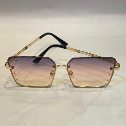 MIJ Golden Frame purple Pink Shade Sunglasses 2579 60 15-140