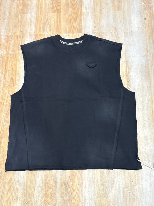 Black Grey Colour Cut Sleeve Sandos HN050