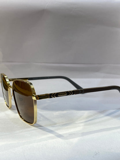 RAC Golden Grey Frame Brown Shade Unisex Sunglasses CF58439 54 16 145 C3