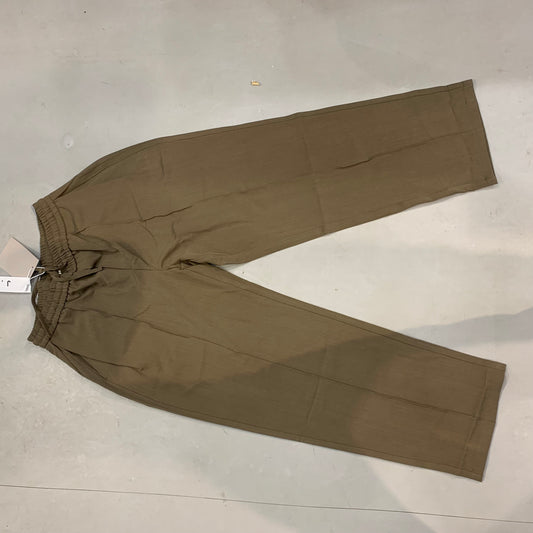 J.JN Brown Korean Straight Fit Unisex Pants 25F09
