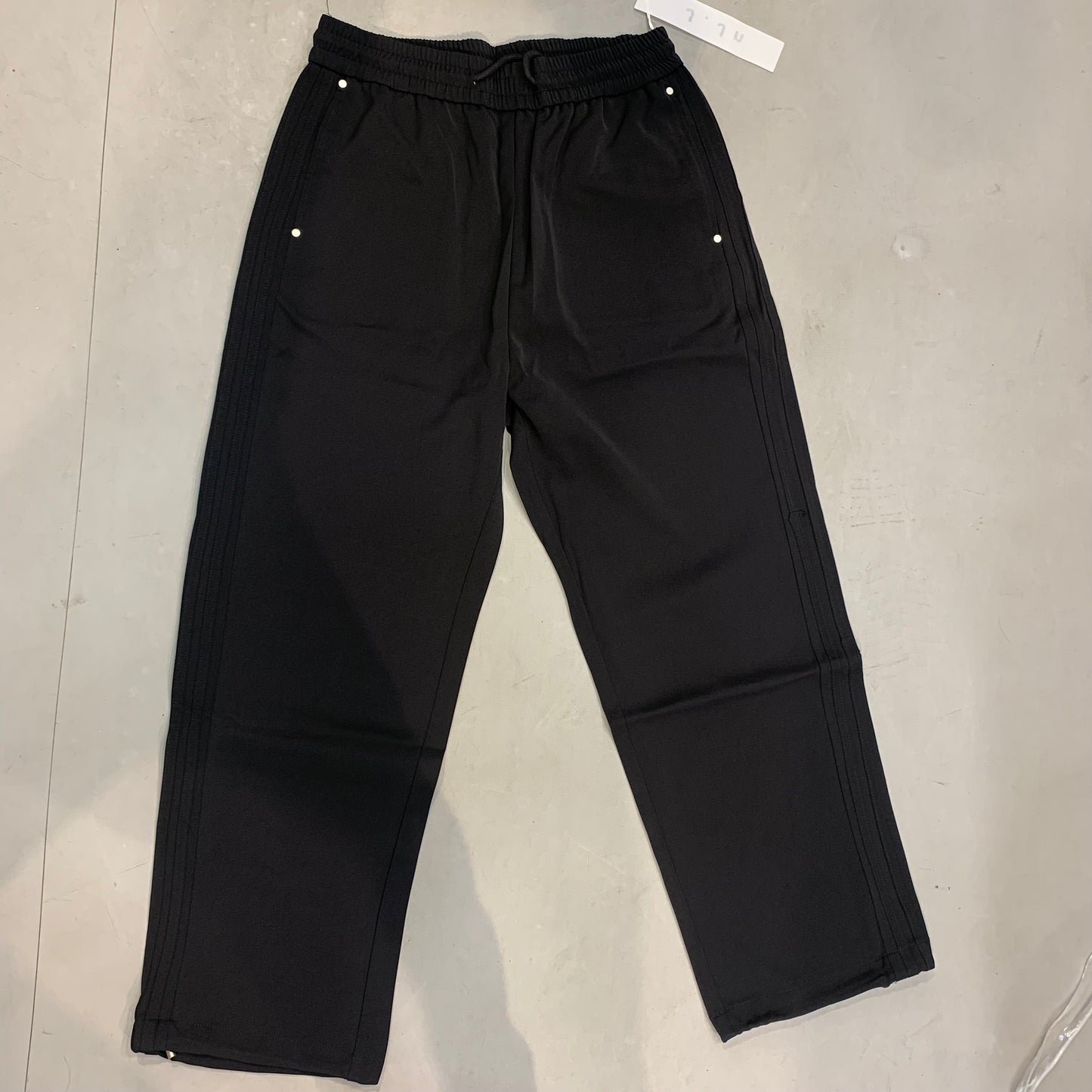 J.JN Black Korean Straight Fit Unisex Pants 88M98