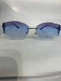 LEC Frameless Trancy Blue Shade Silver Stick Unisex Sunglasses 68084 54 18 142